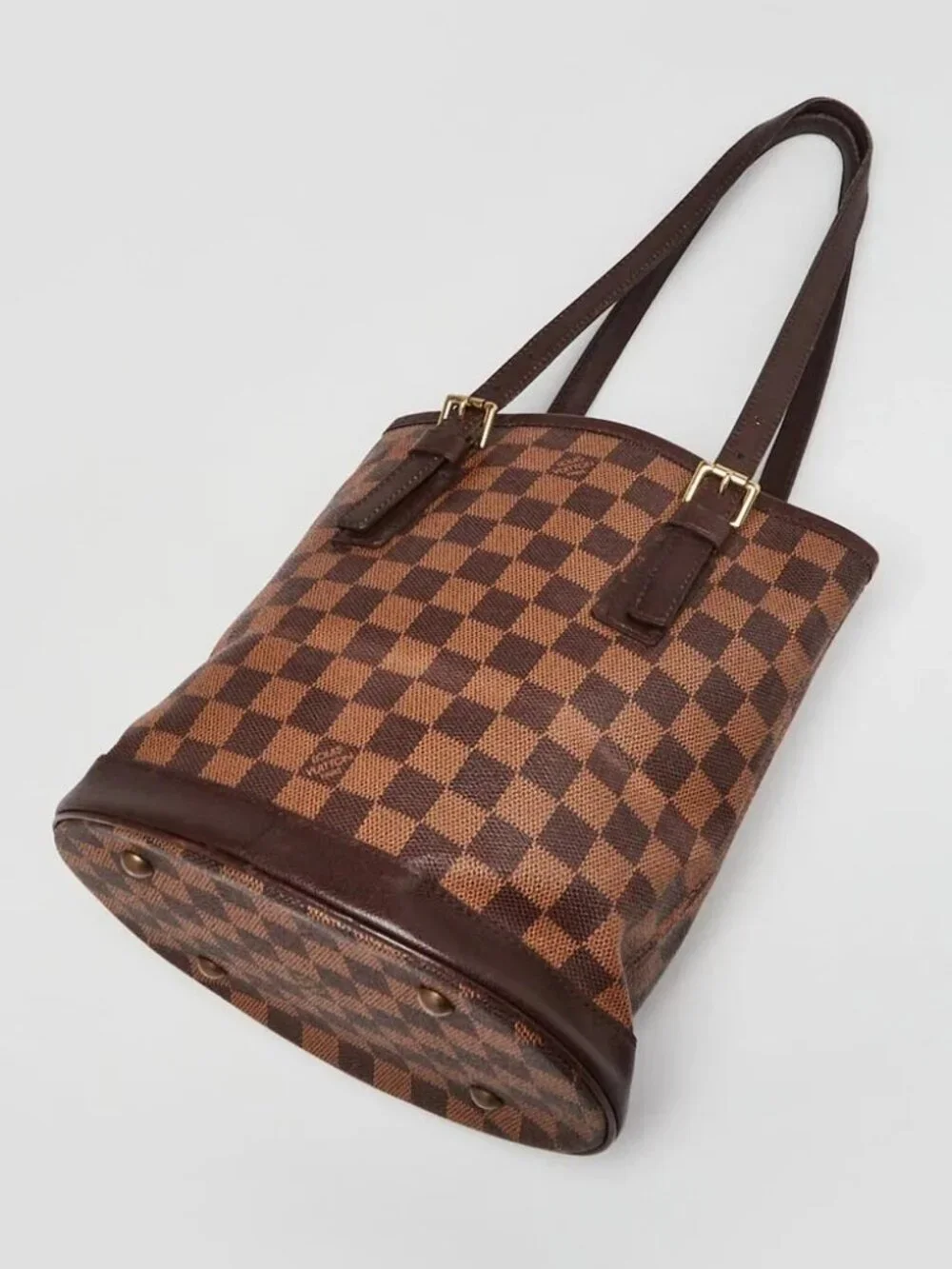 Louis Vuitton Damier Canvas Marais Bucket Bag w/o Accessories Pochette